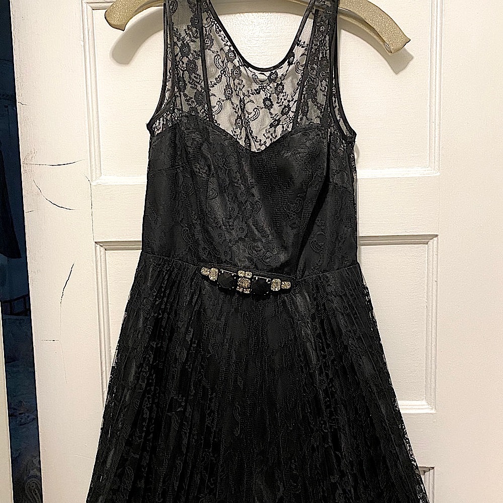 Black evening gown/dress never worn.